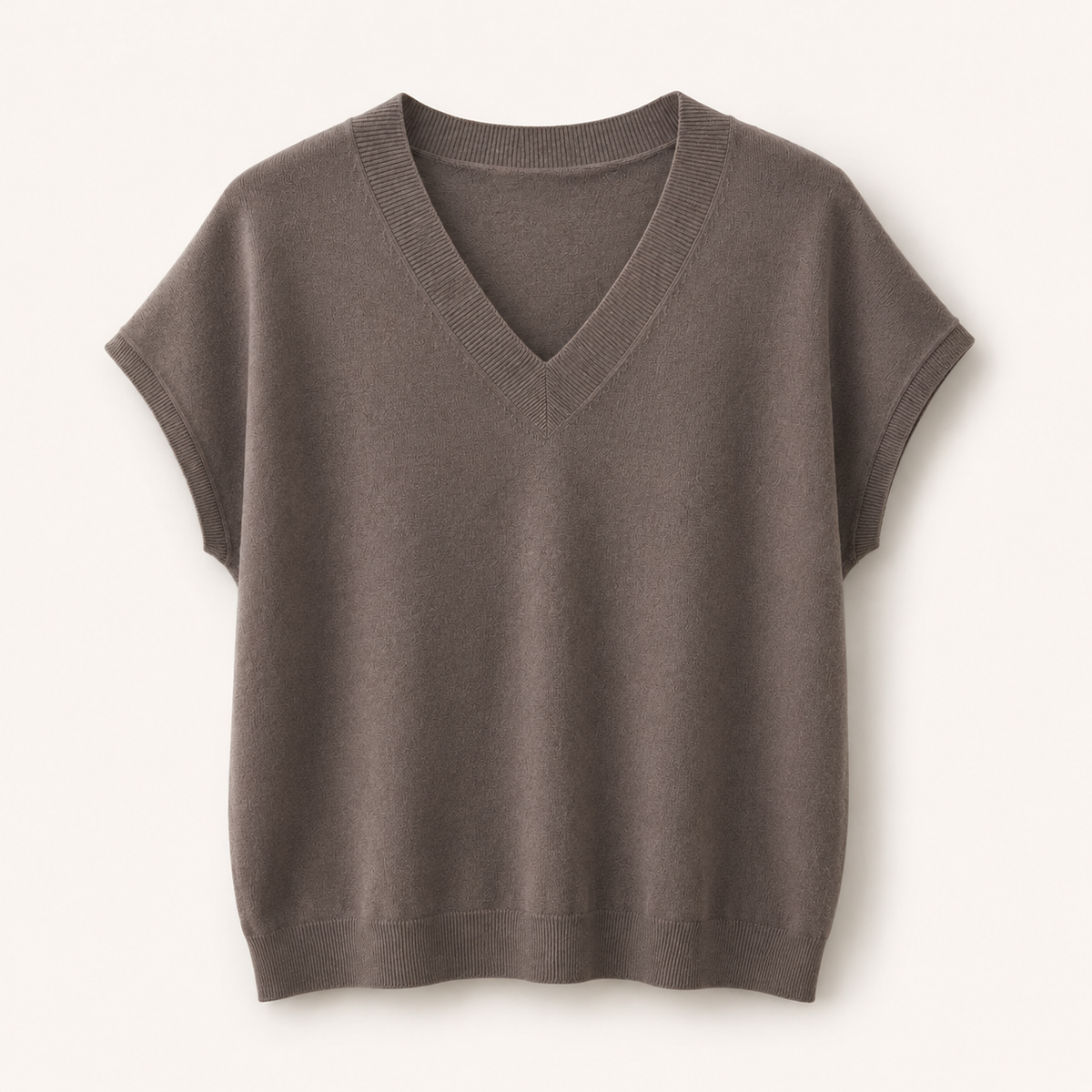 Soft V-Neck Knit Top