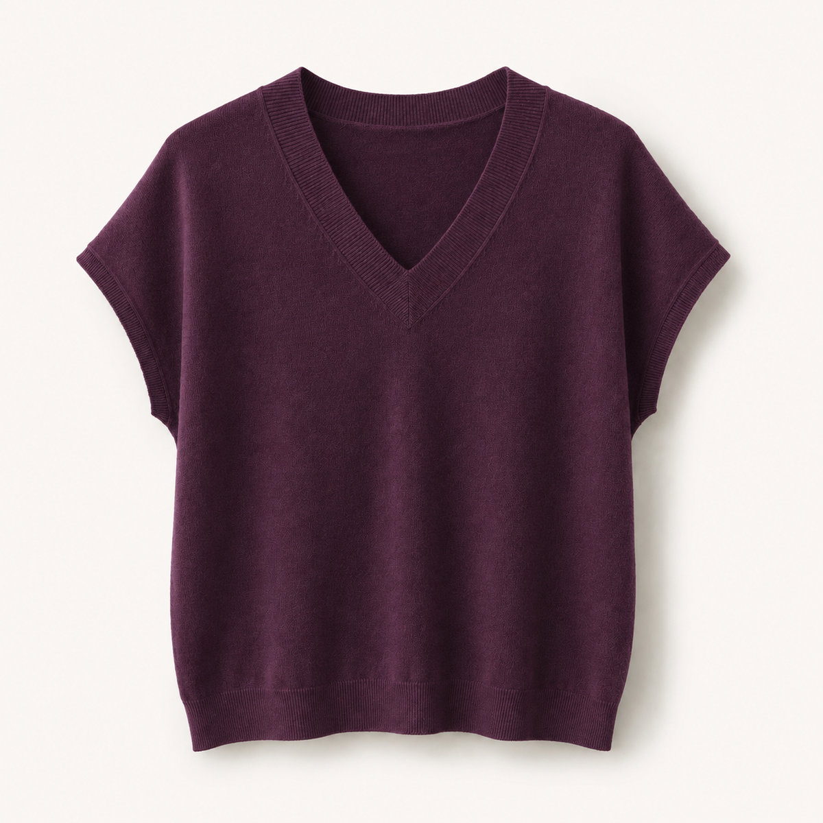 Soft V-Neck Knit Top