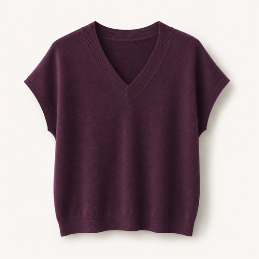 Soft V-Neck Knit Top