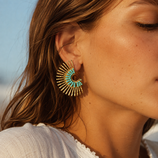 Soléa Statement Oorbellen – Multicolor