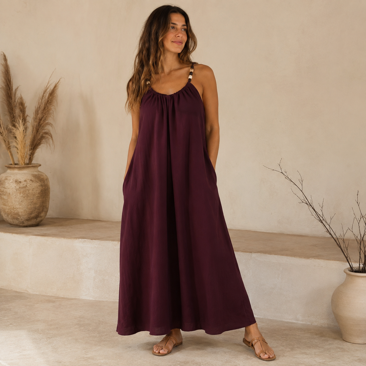 Soleya Beaded Flow Dress