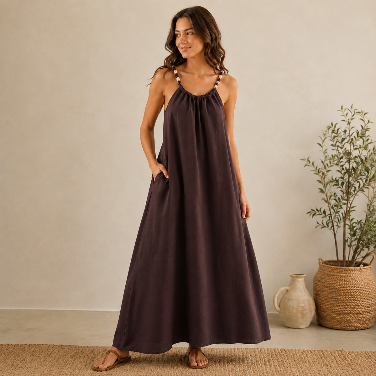 Soleya Beaded Flow Dress