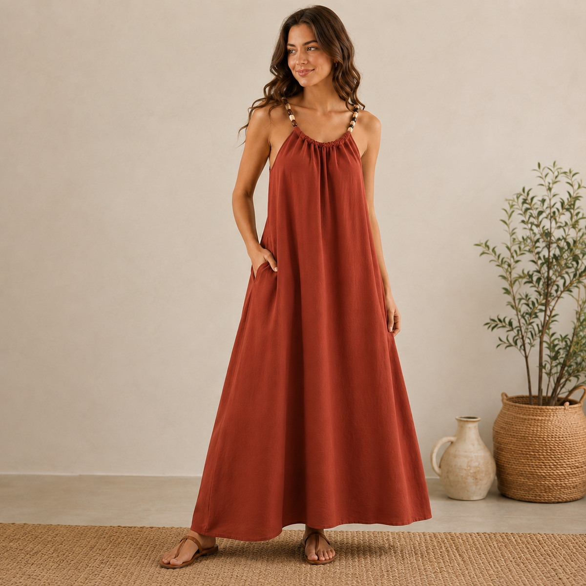 Soleya Beaded Flow Dress