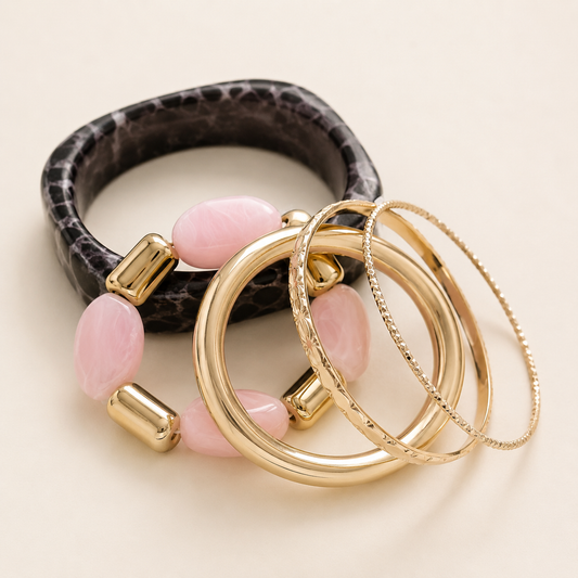 Soleya Blush Bracelet Set