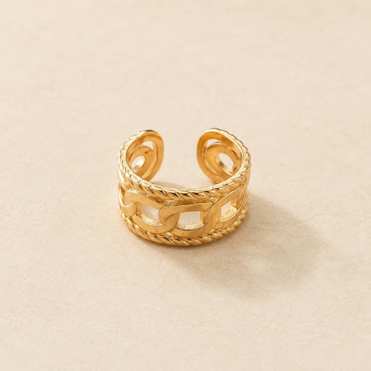 Soleya Chain Cuff Ring