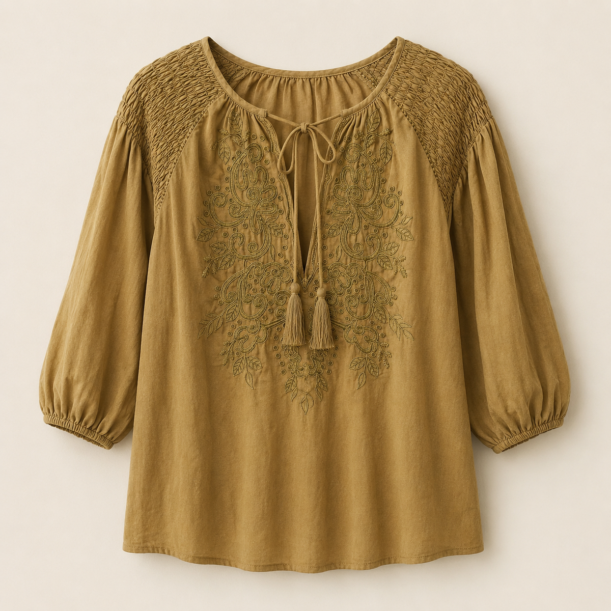 Soleya Embroidered Boho Blouse