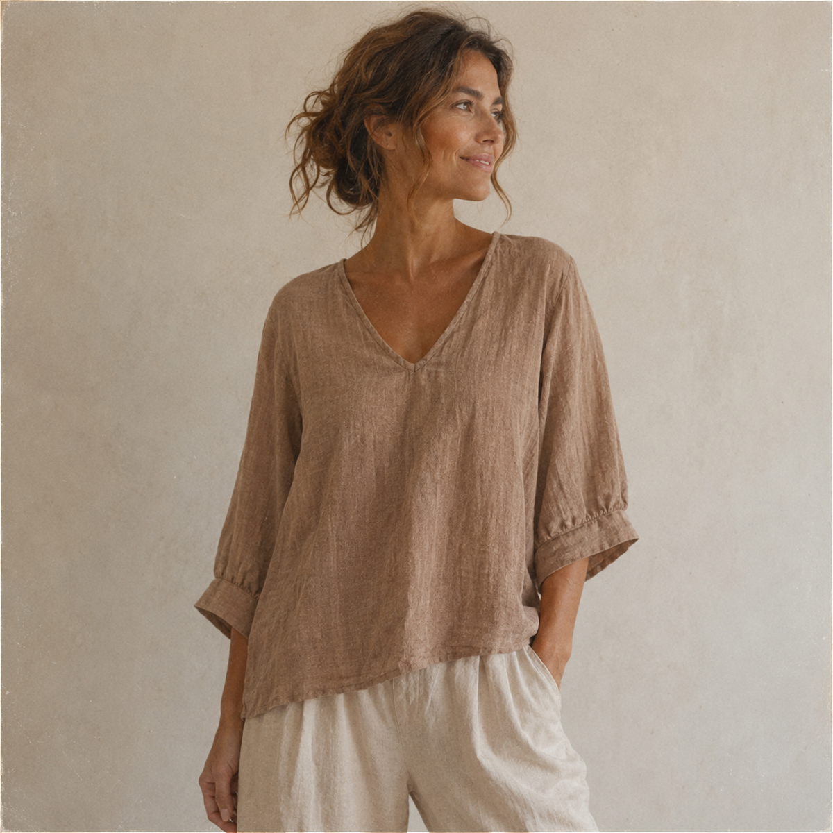 Soleya Everyday V-Neck Blouse