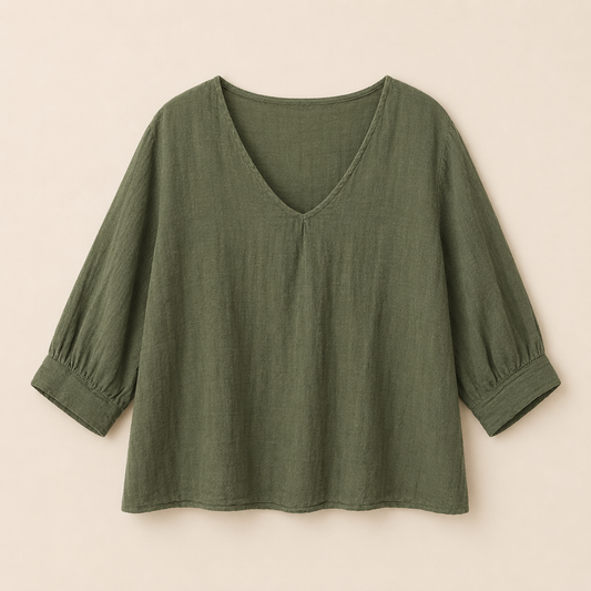 Soleya Everyday V-Neck Blouse