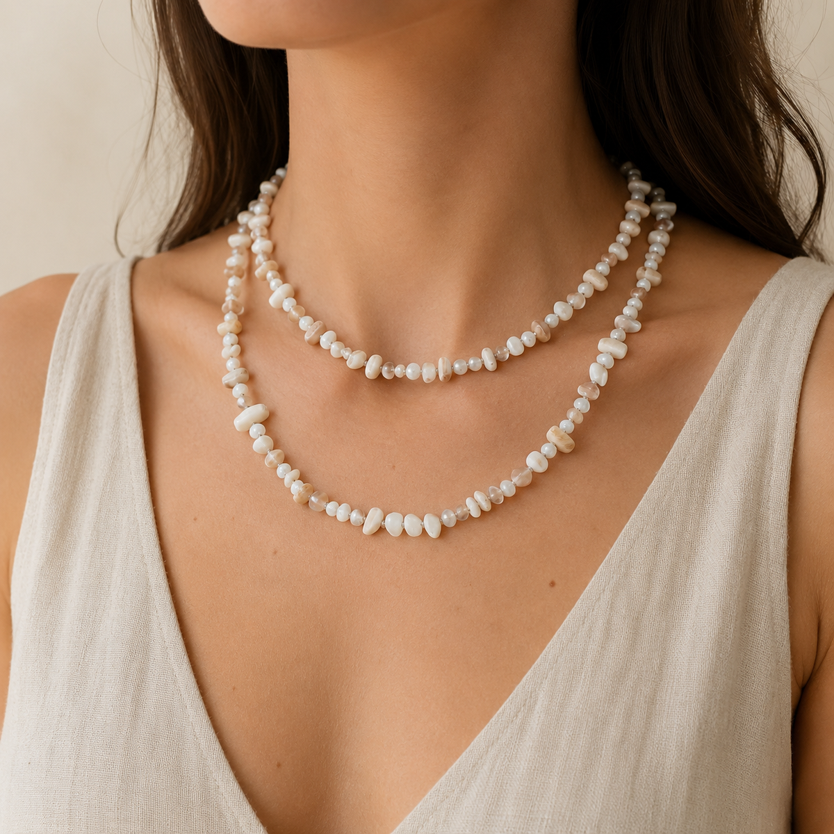 Soleya Ivory Stone Necklace