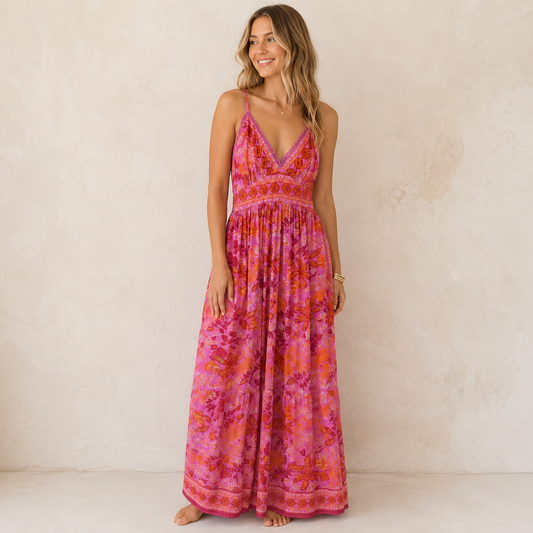 Soleya Sunset Bloom Maxi Dress