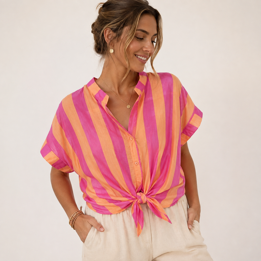 Soleya Sunset Stripe Blouse