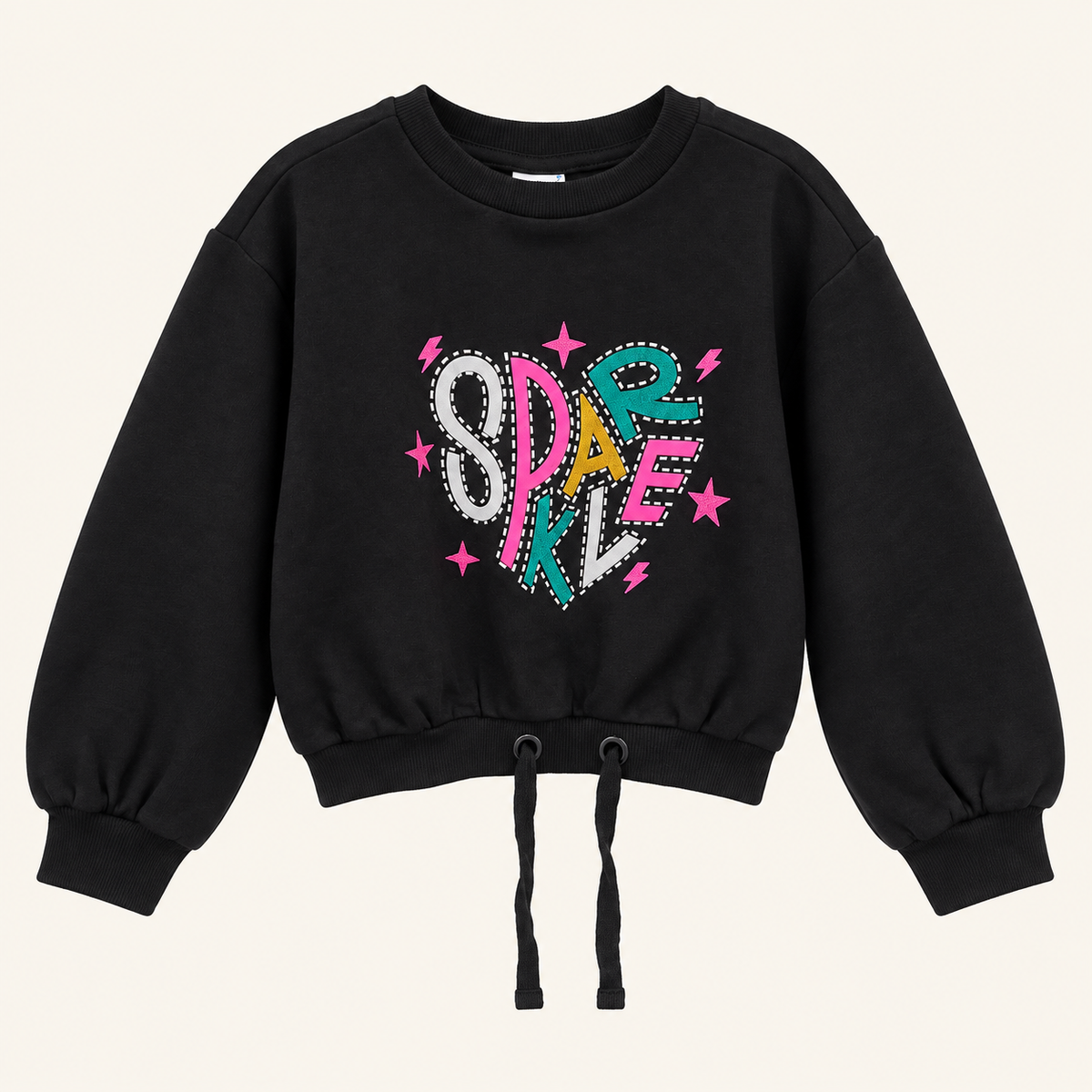 Sparkle Kids Sweater Zwart