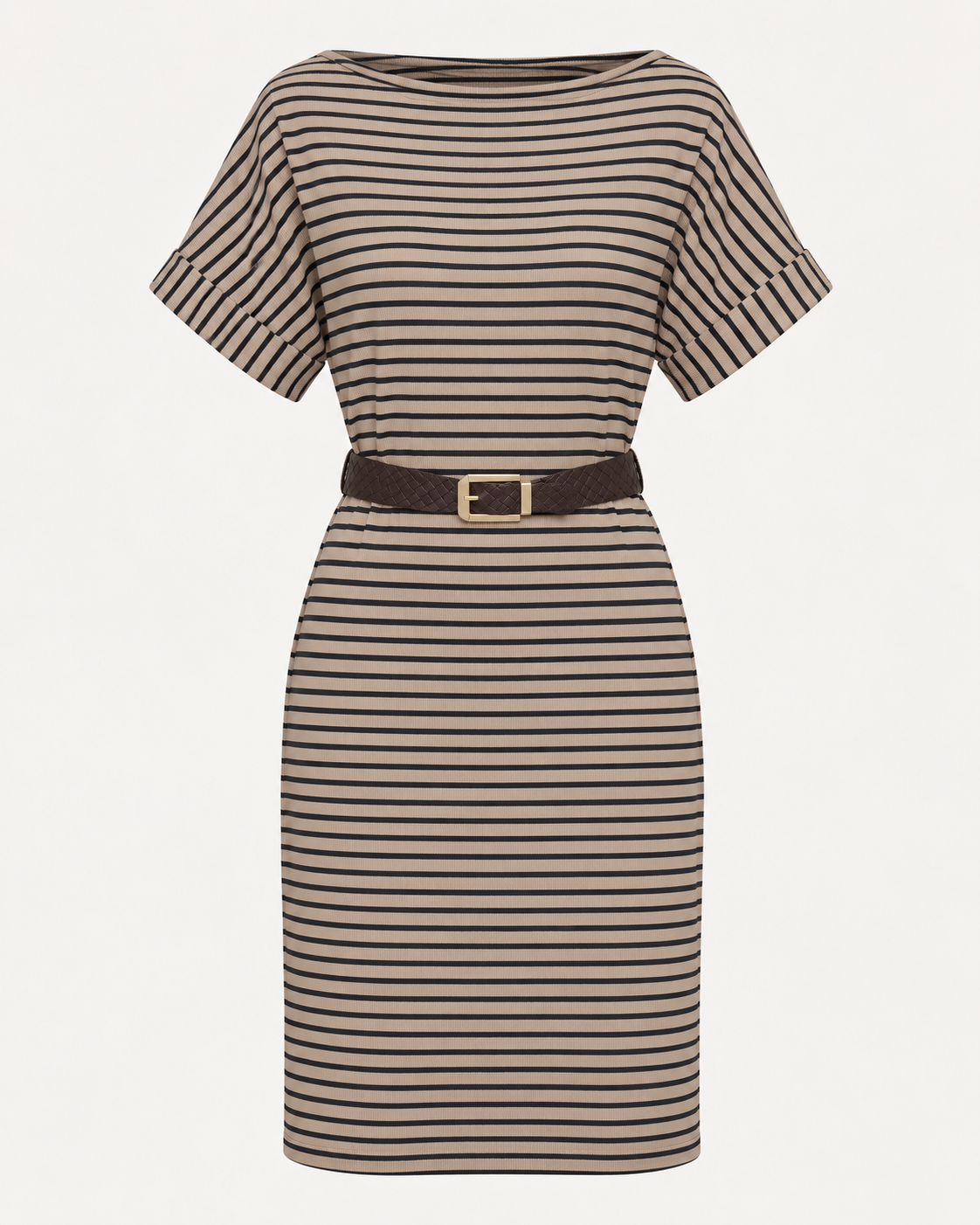 Striped Belt Dress