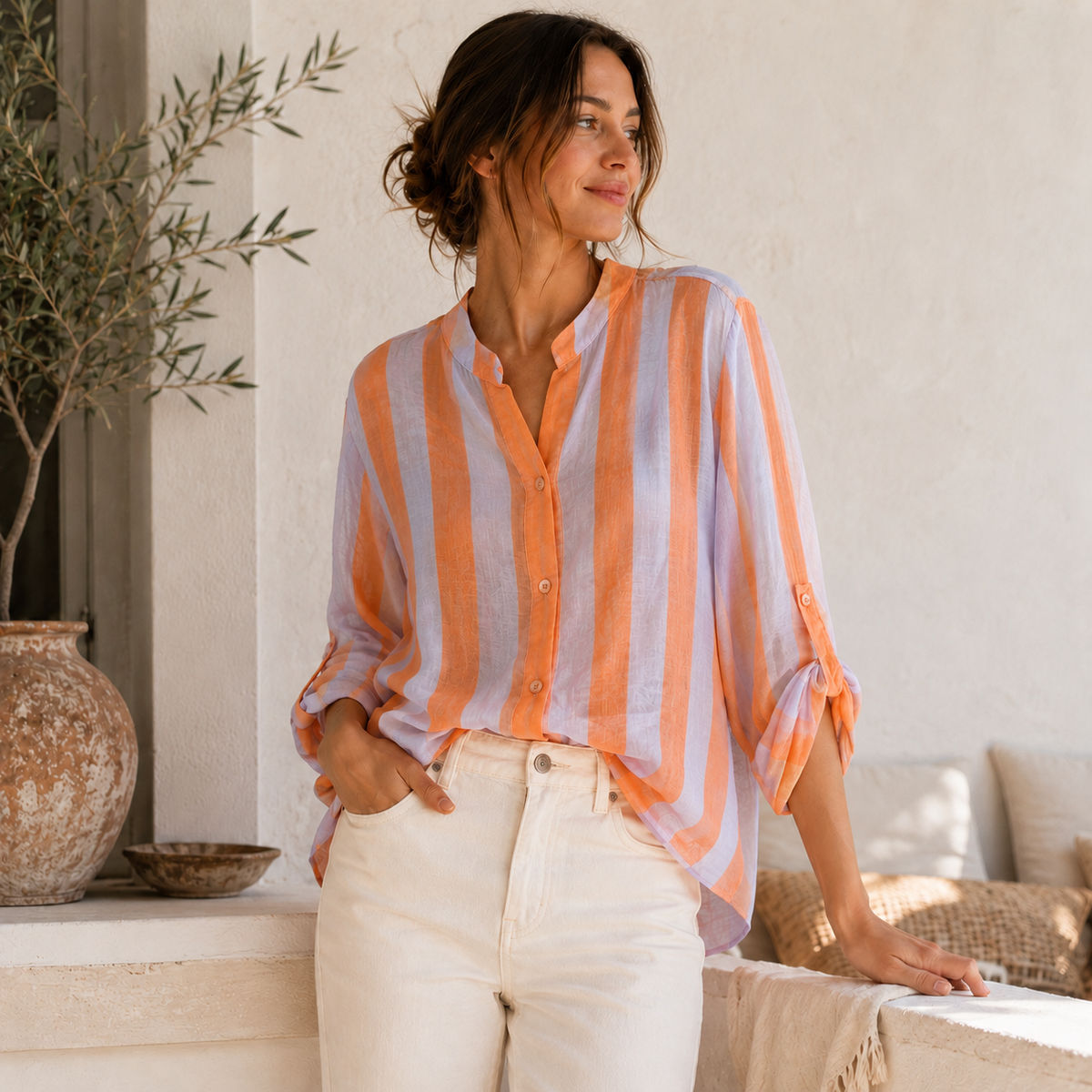 Sunset Stripe Blouse