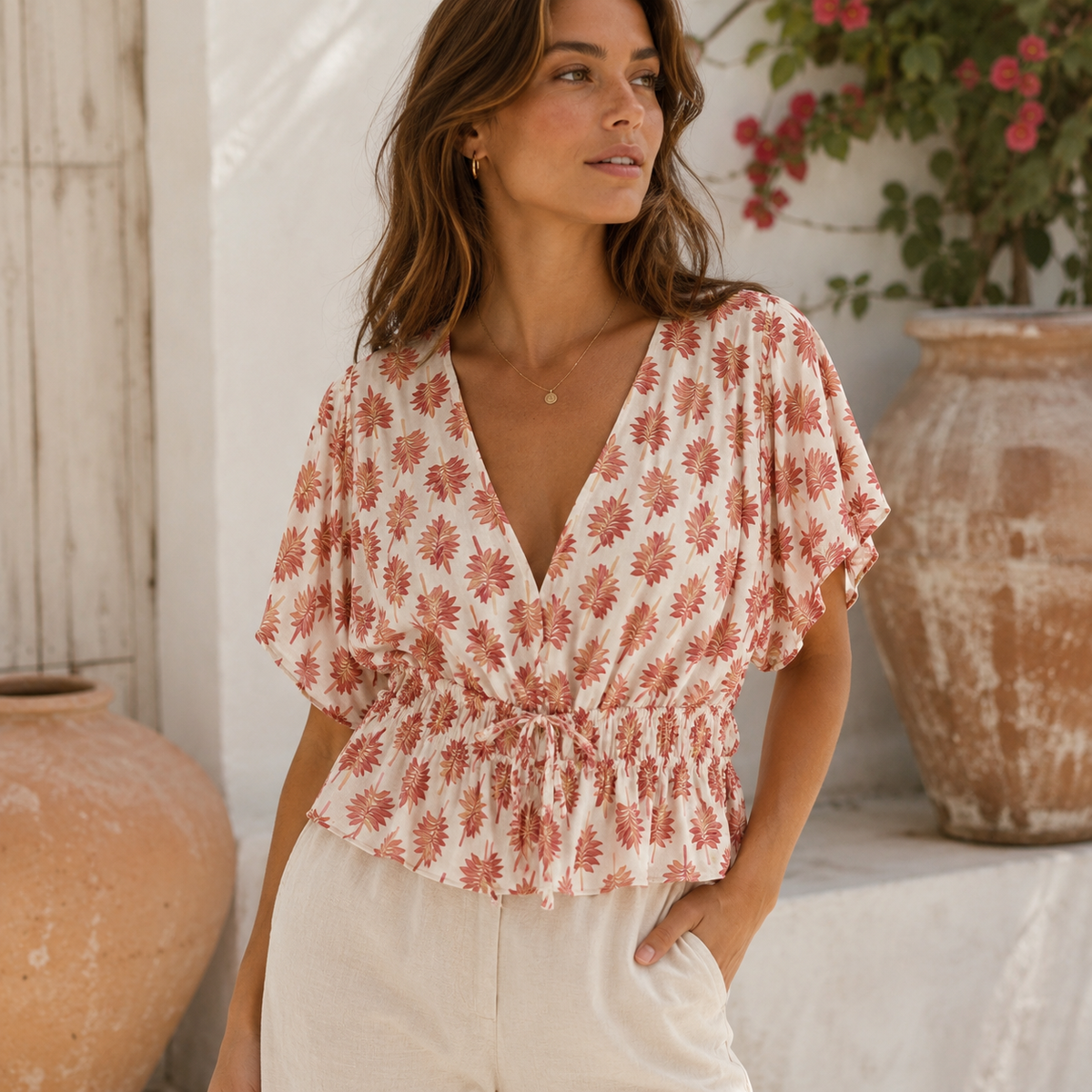 Terracotta Palm Top