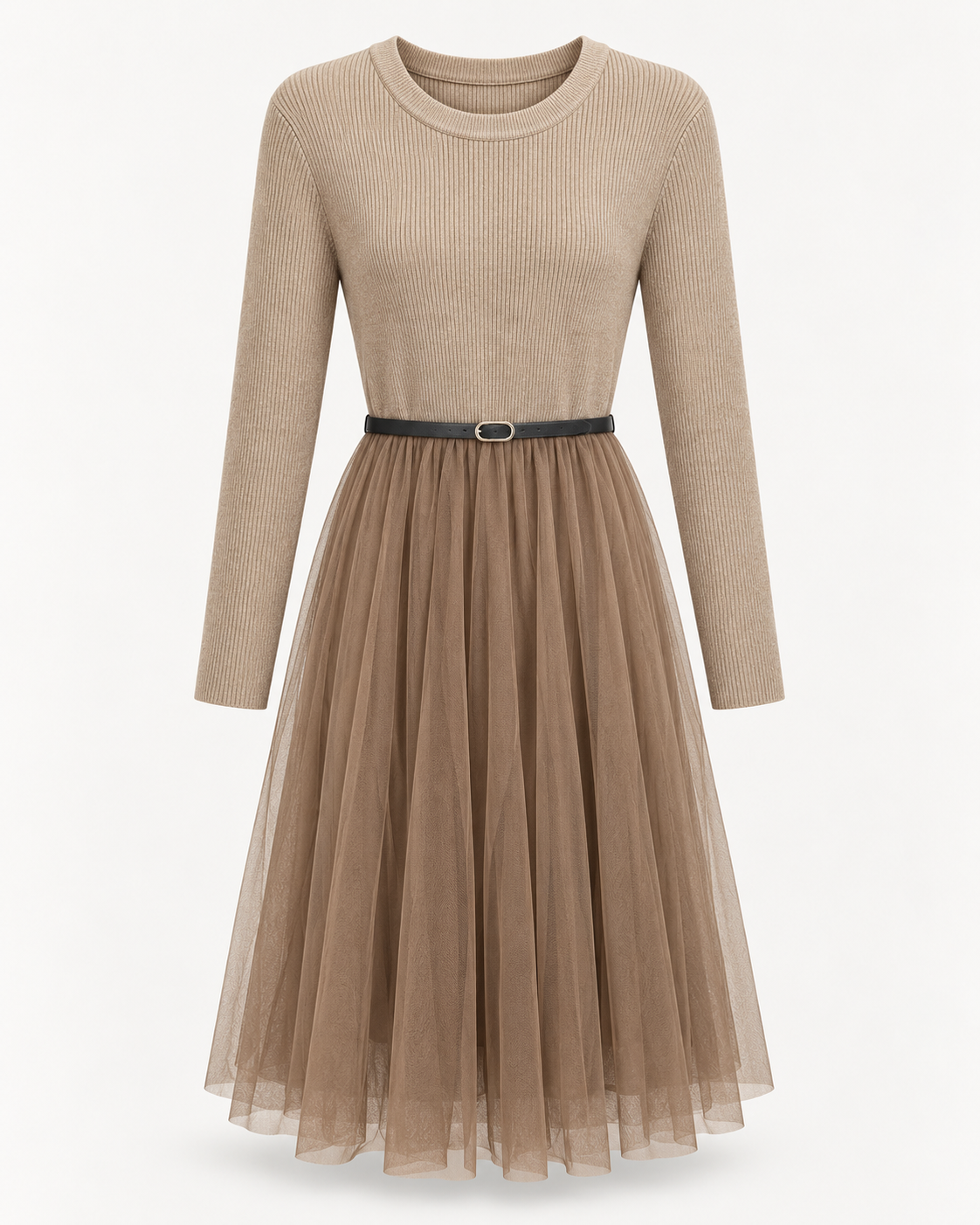 Tulle Knit Dress