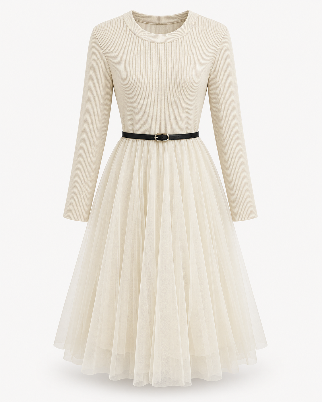 Tulle Knit Dress