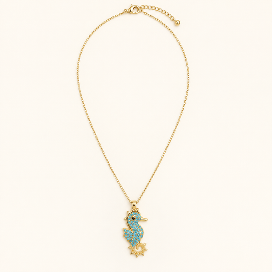 Turquoise Seahorse Necklace