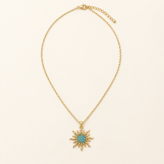 Turquoise Sun Necklace