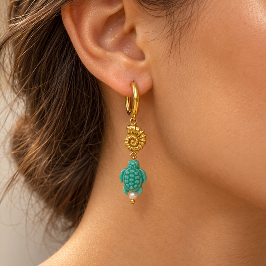 Turtle Shell Earrings