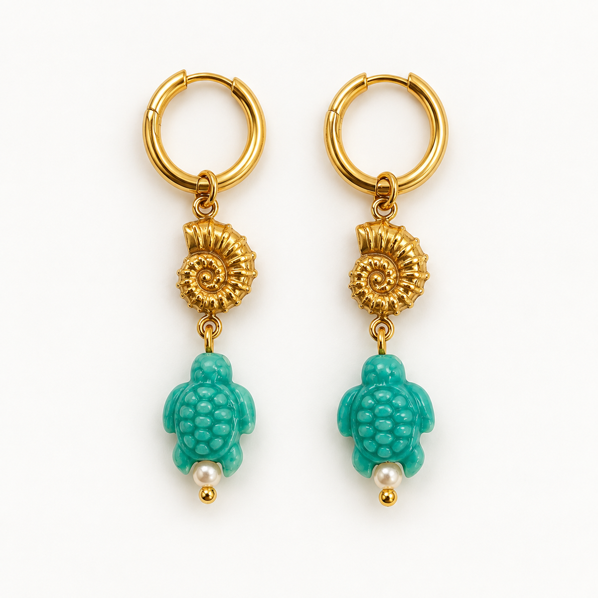 Turtle Shell Earrings