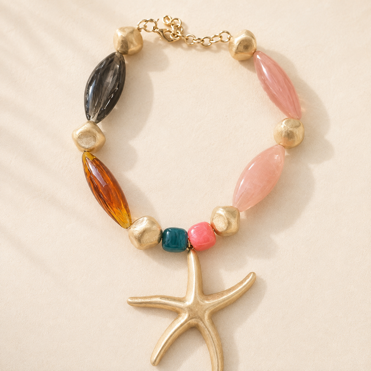 Zeester Ketting – Roze & Multicolor